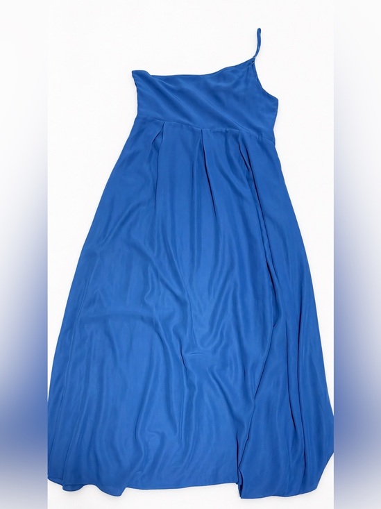 None Dresses & Skirts - One-Shoulder Royal Blue Maxi Dress